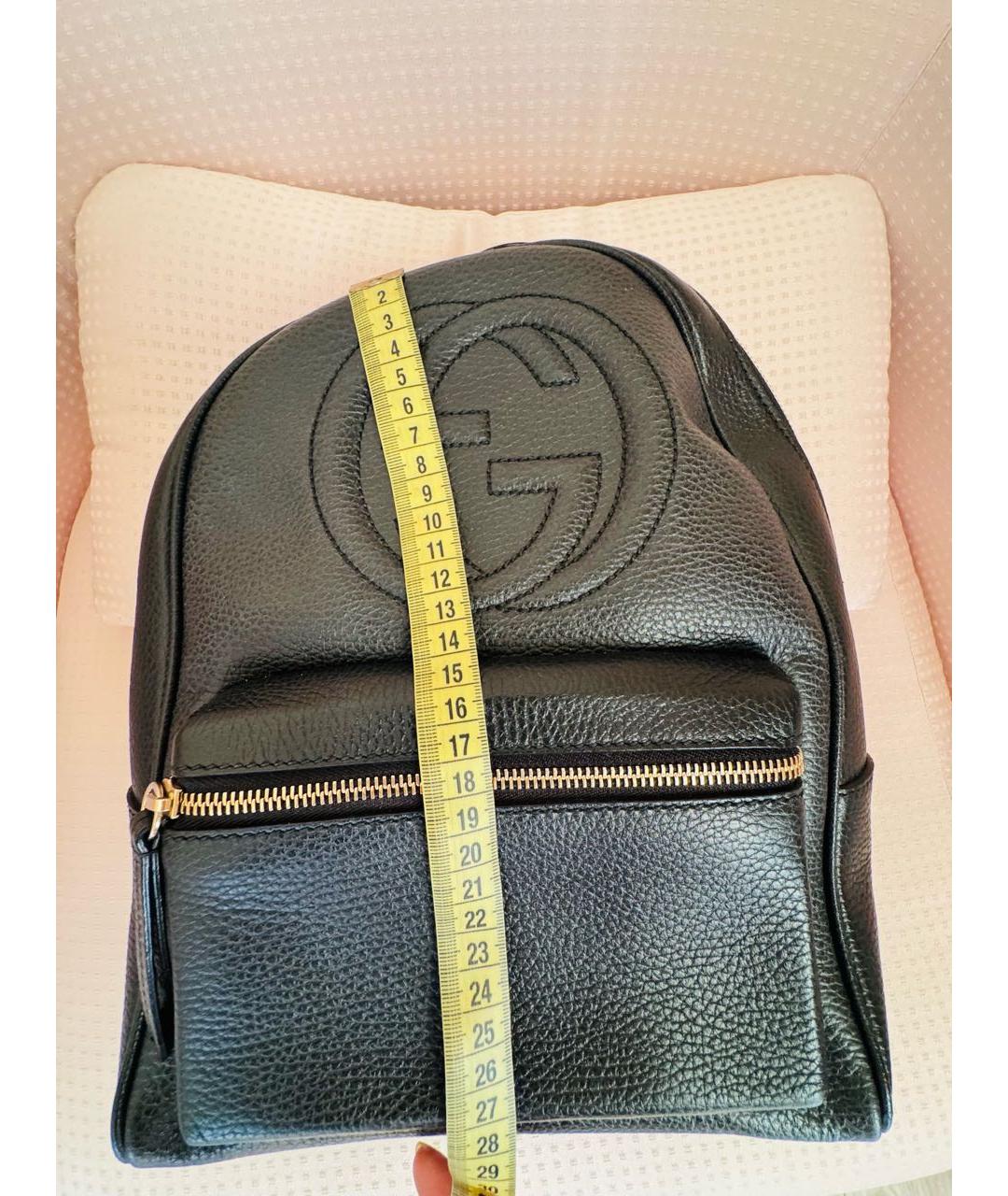 GUCCI Черный кожаный рюкзак, фото 6