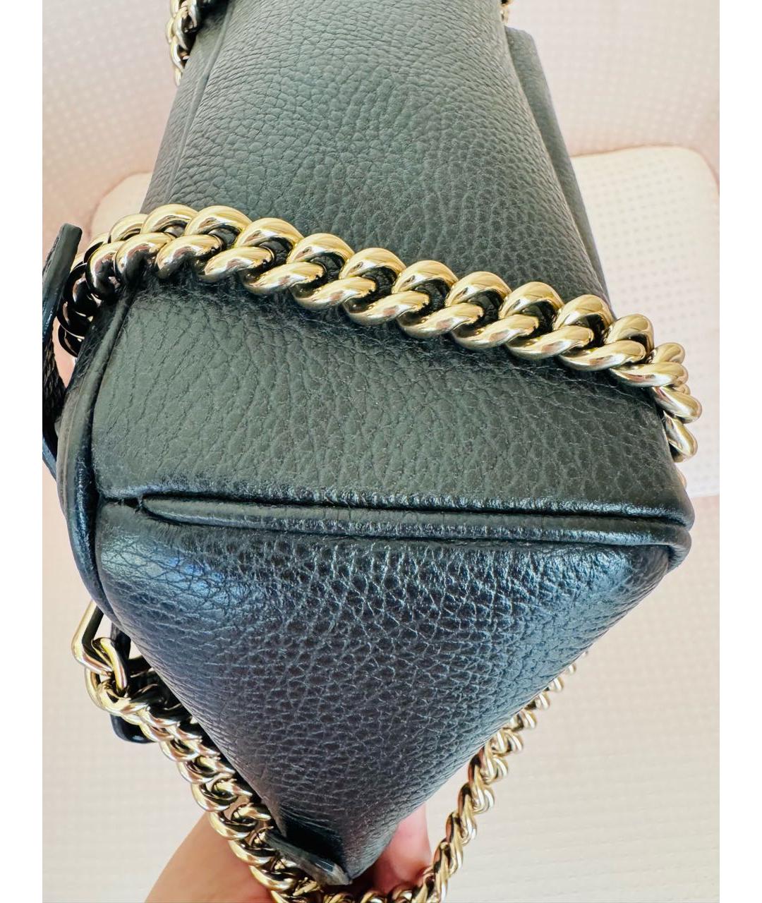 GUCCI Черный кожаный рюкзак, фото 3