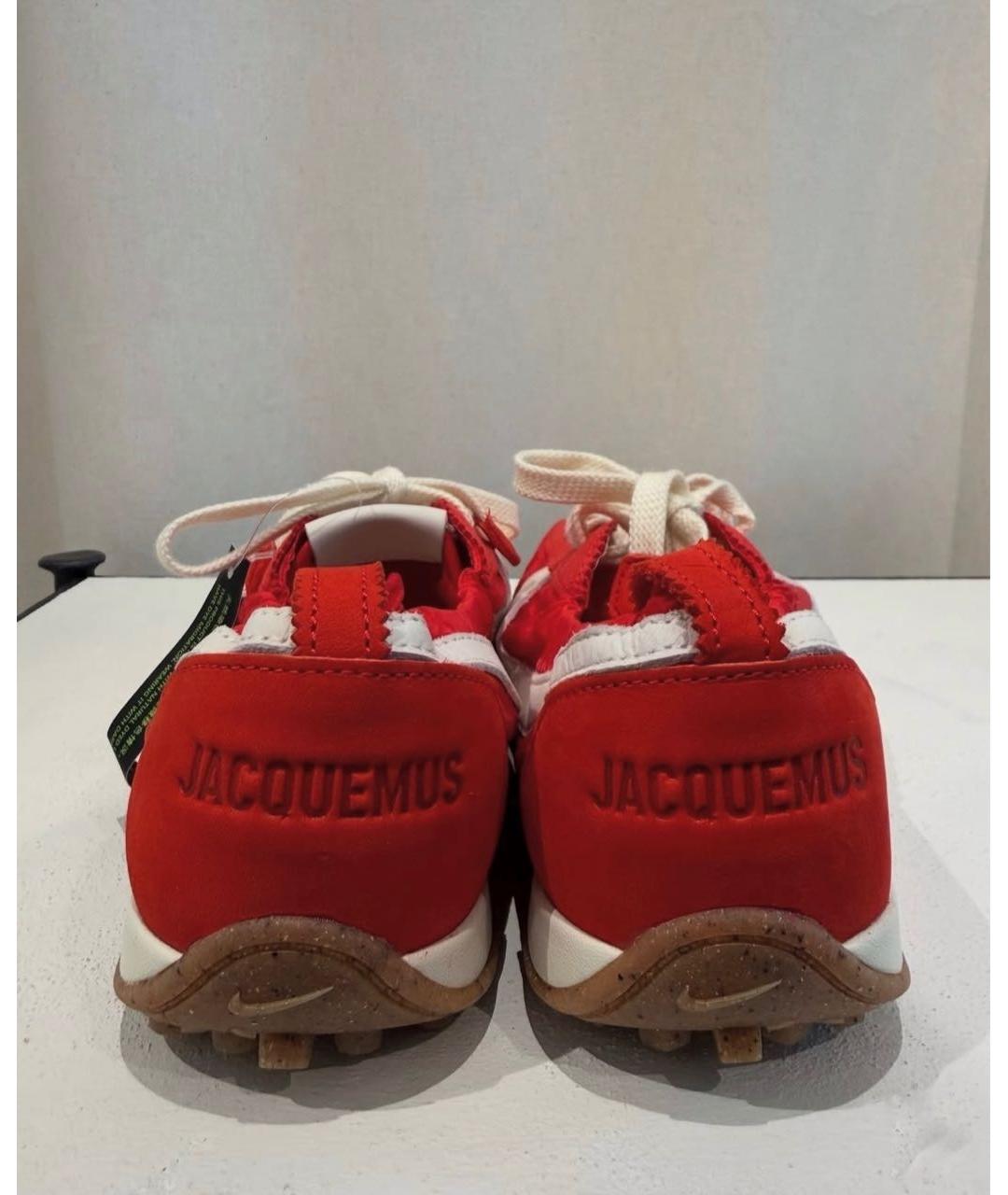 JACQUEMUS Красные синтетические кеды, фото 4