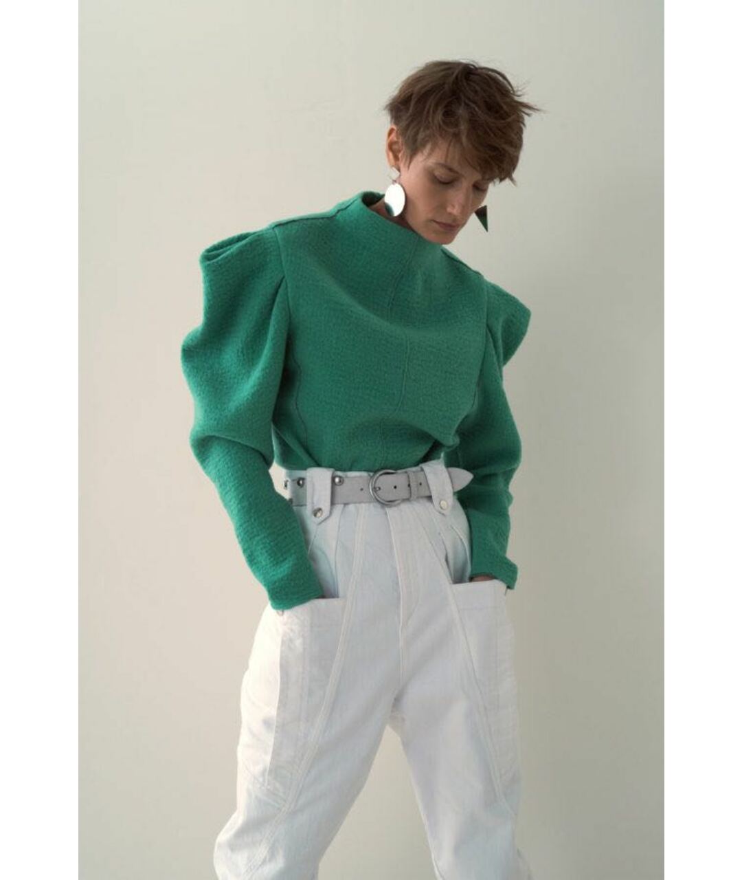 ISABEL MARANT Черная велюровая рубашка, фото 6