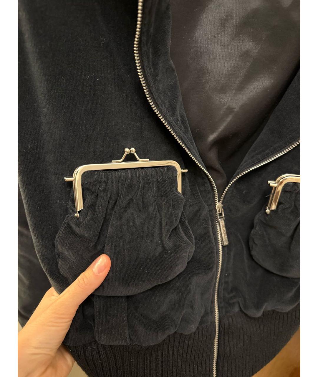 MOSCHINO Черная хлопковая куртка, фото 4