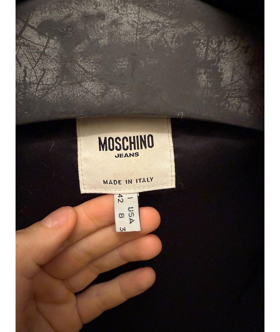 MOSCHINO Черная хлопковая куртка, фото 3