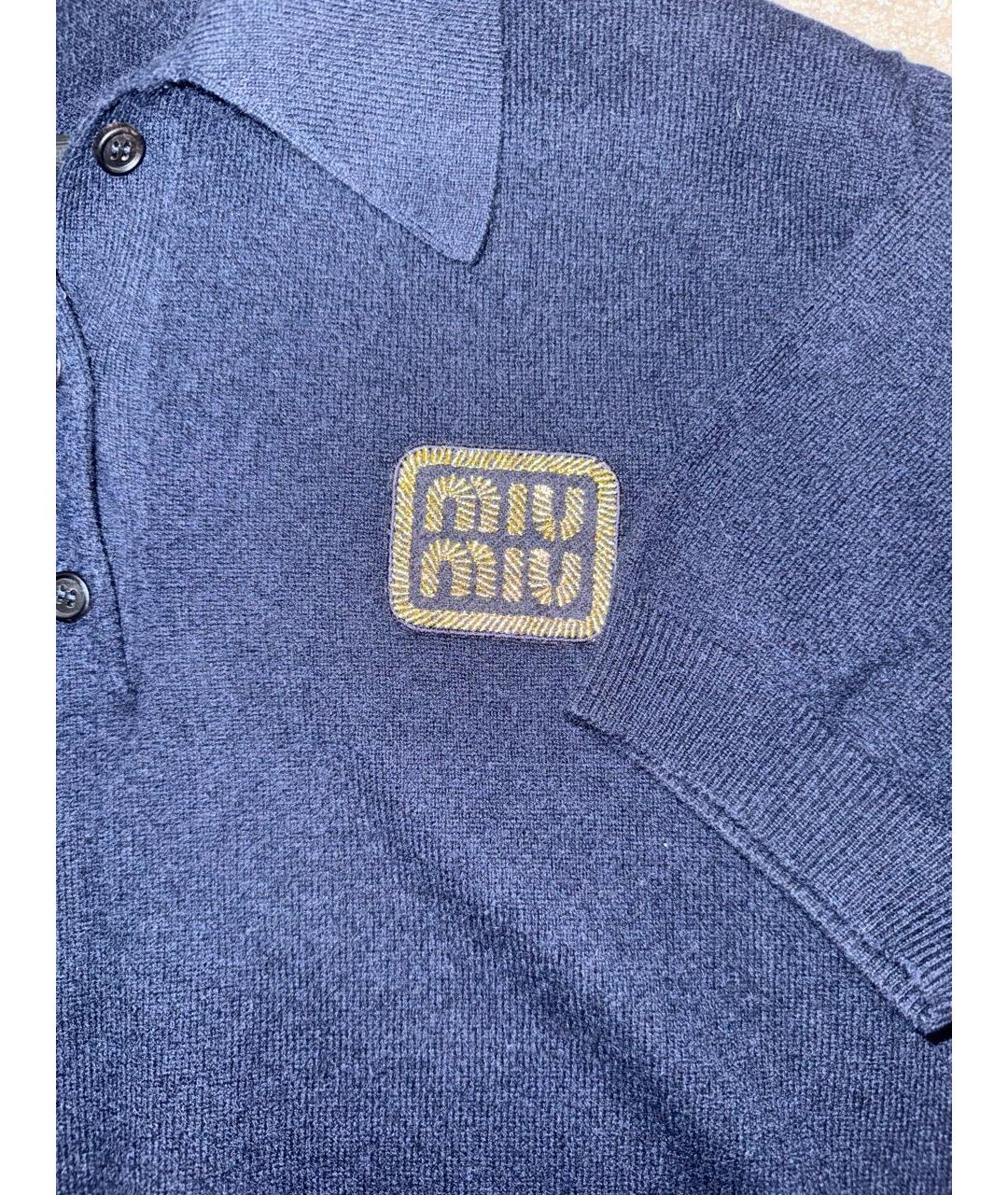 MIU MIU Темно-синий кашемировый джемпер / свитер, фото 7