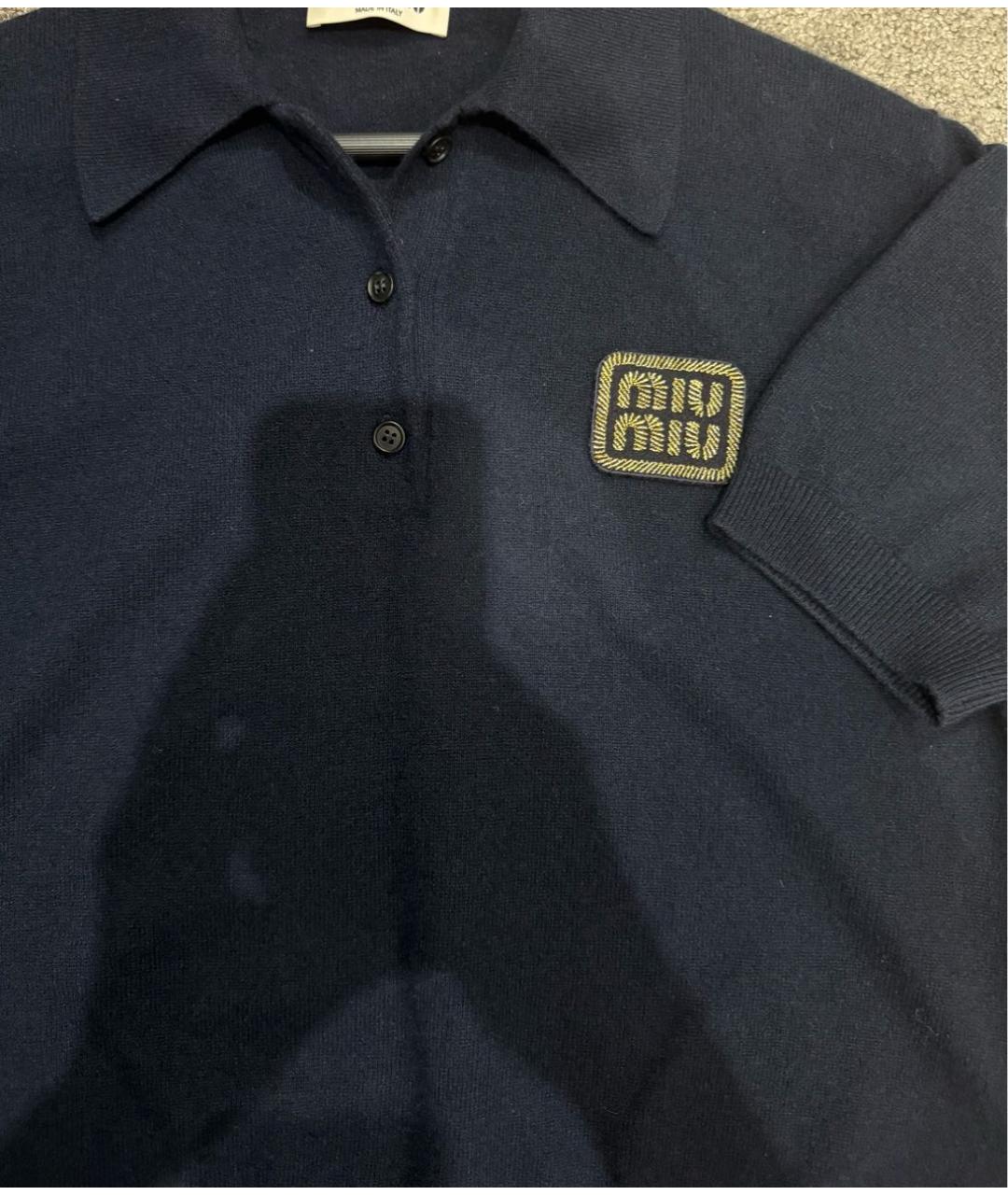 MIU MIU Темно-синий кашемировый джемпер / свитер, фото 6