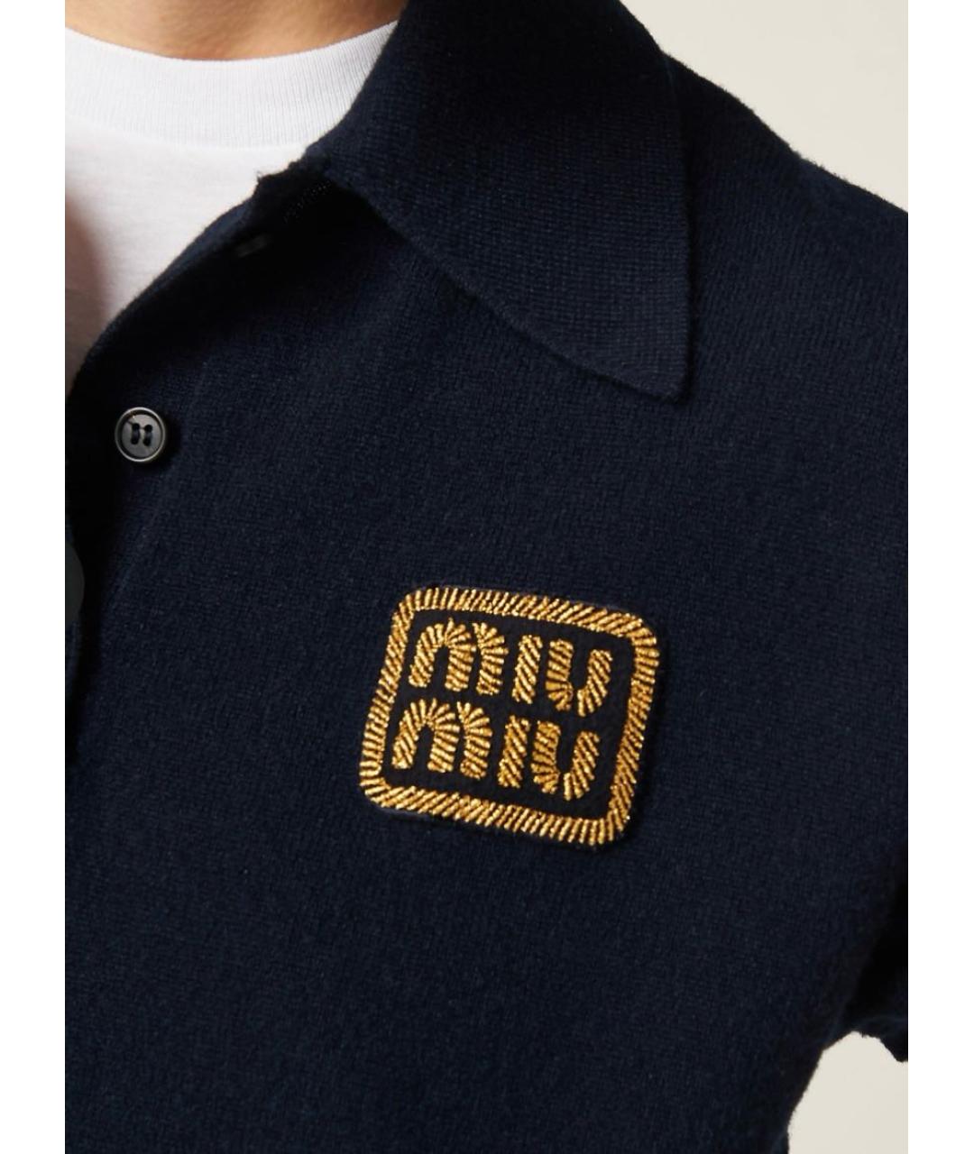 MIU MIU Темно-синий кашемировый джемпер / свитер, фото 5