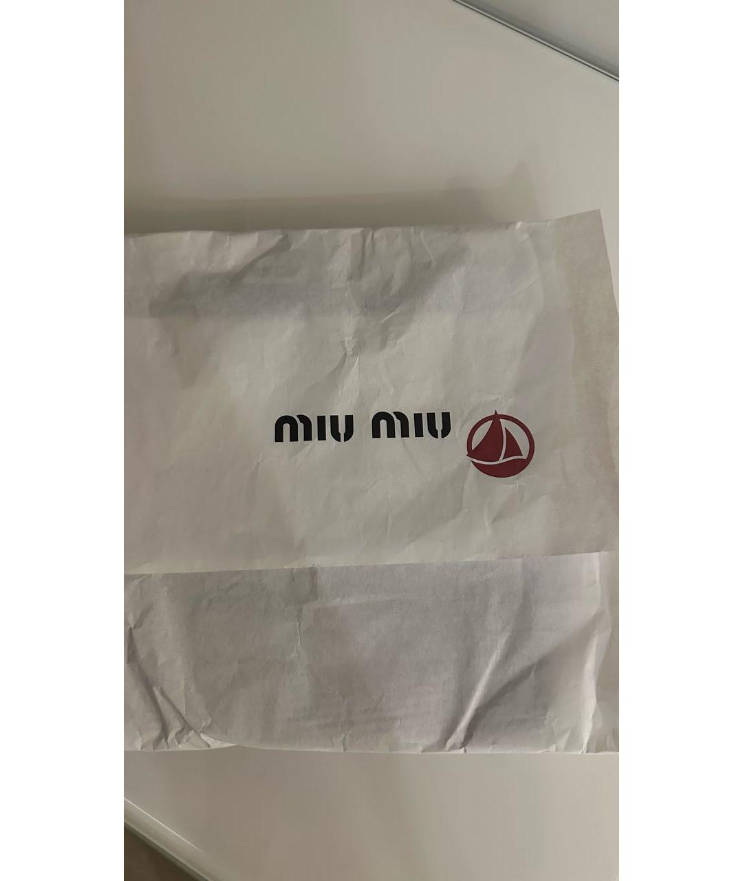 MIU MIU Белая хлопковая майка, фото 6