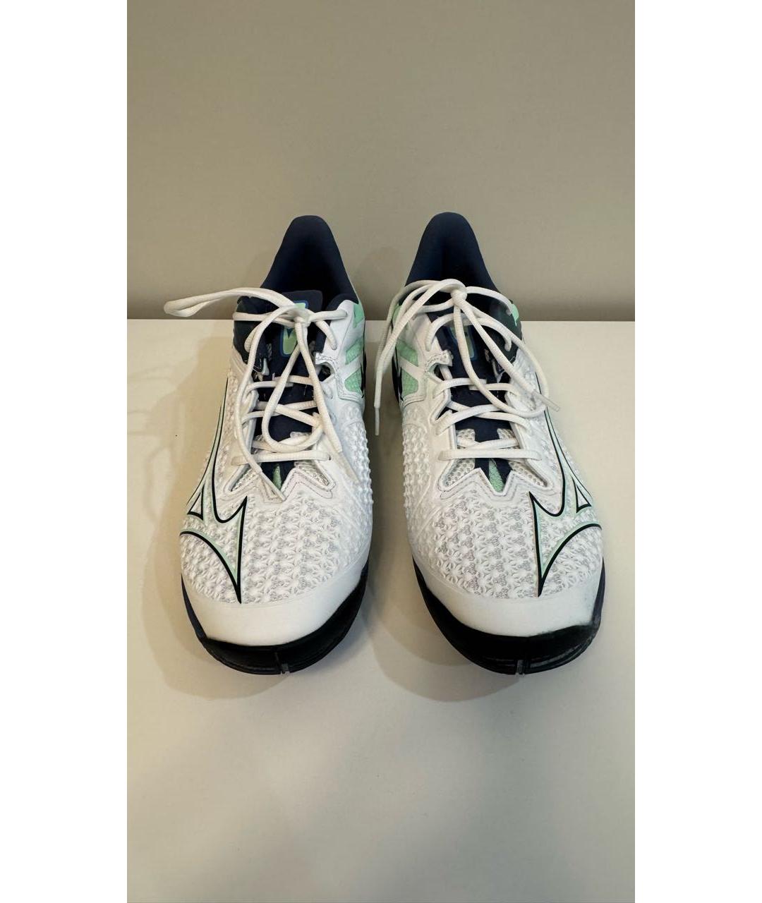 MIZUNO Белые текстильные низкие кроссовки / кеды, фото 5