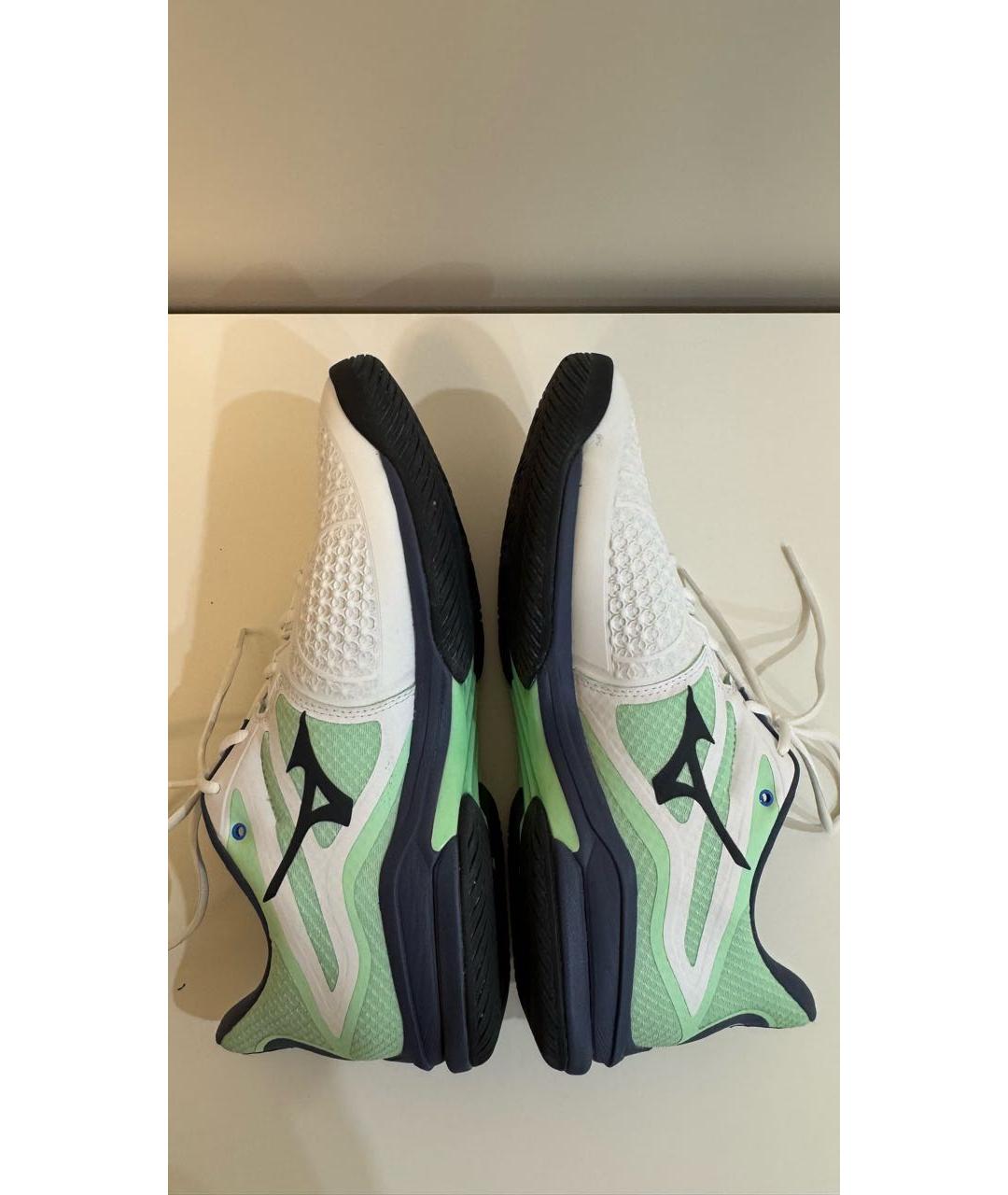 MIZUNO Белые текстильные низкие кроссовки / кеды, фото 6