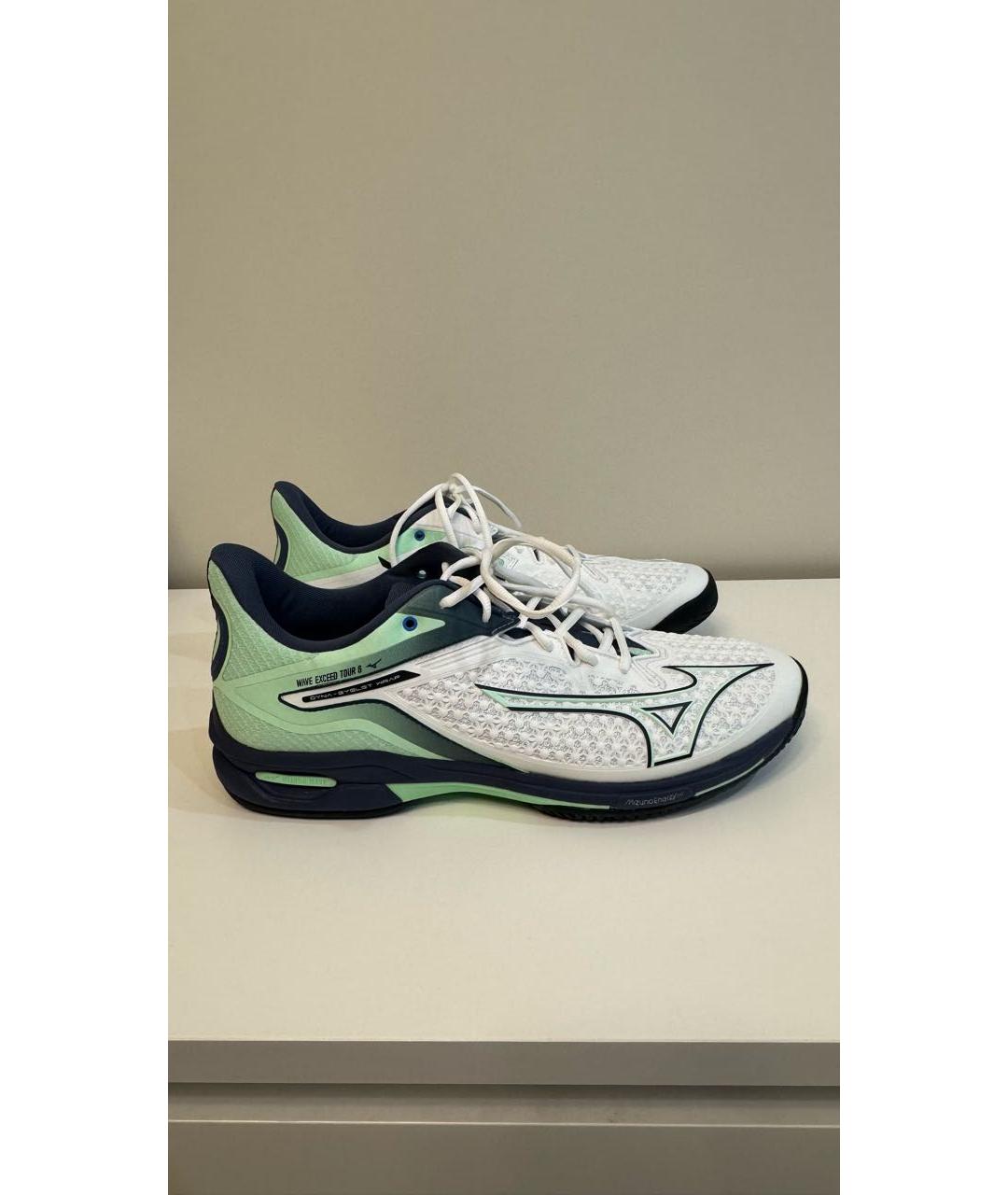 MIZUNO Белые текстильные низкие кроссовки / кеды, фото 9