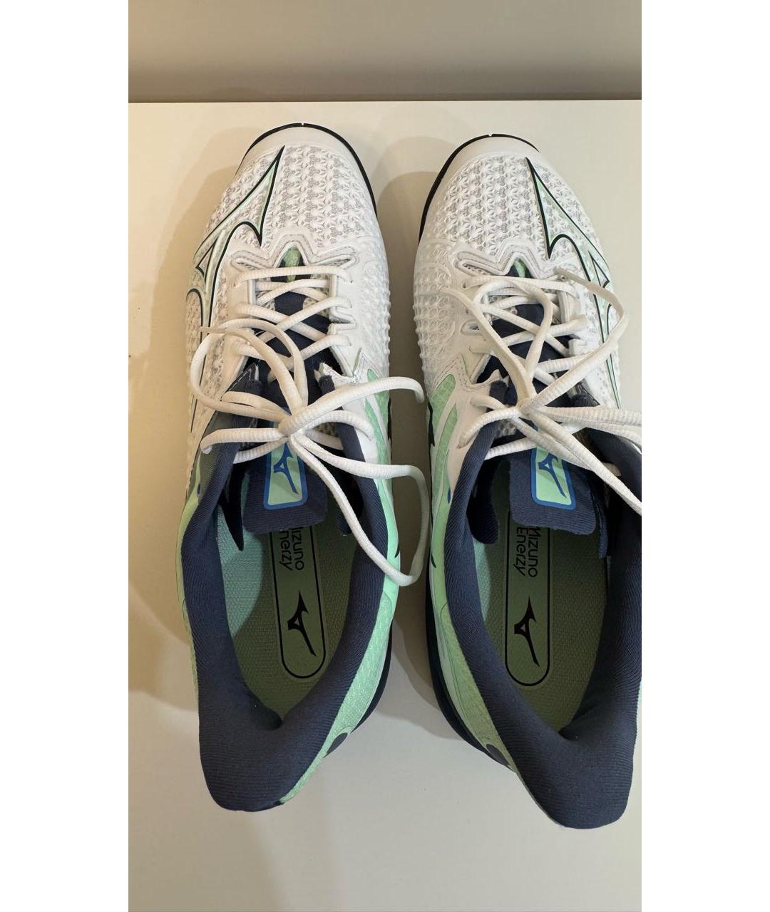MIZUNO Белые текстильные низкие кроссовки / кеды, фото 4