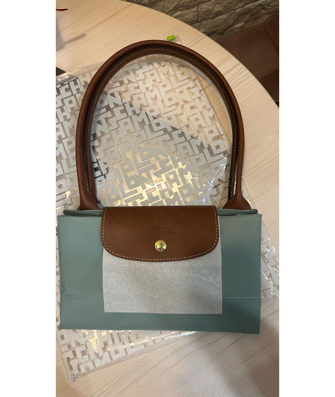 LONGCHAMP Зеленая сумка тоут, фото 6