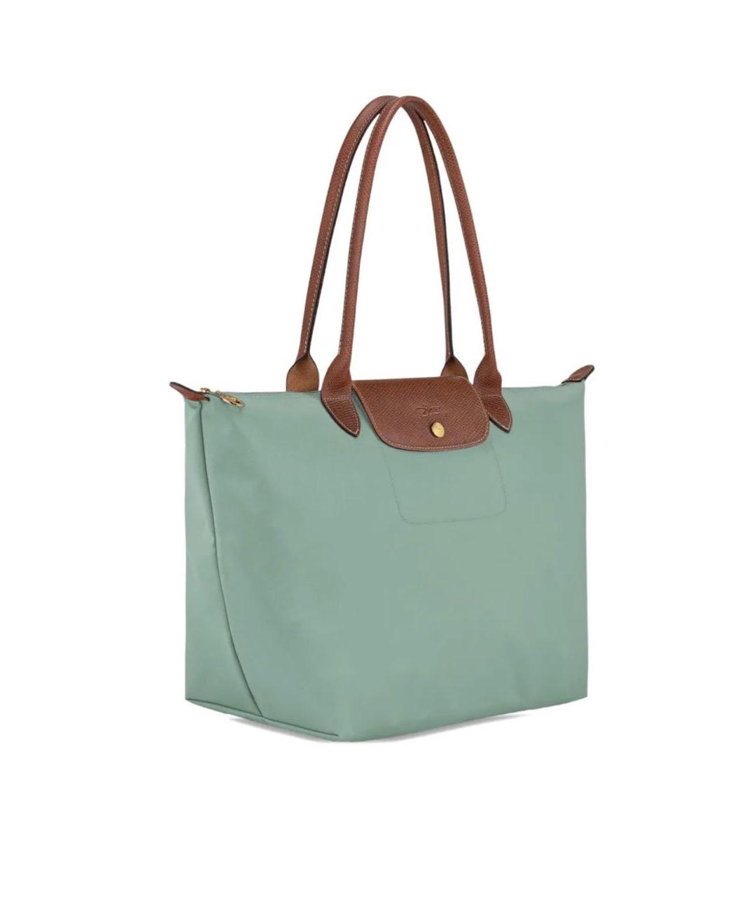 LONGCHAMP Зеленая сумка тоут, фото 2