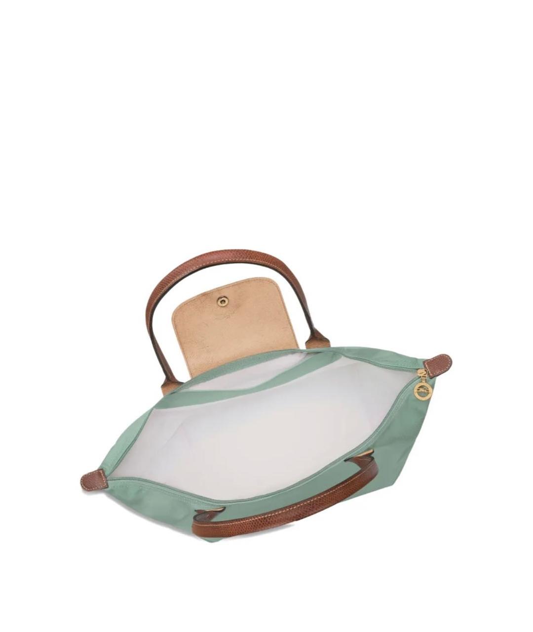 LONGCHAMP Зеленая сумка тоут, фото 4