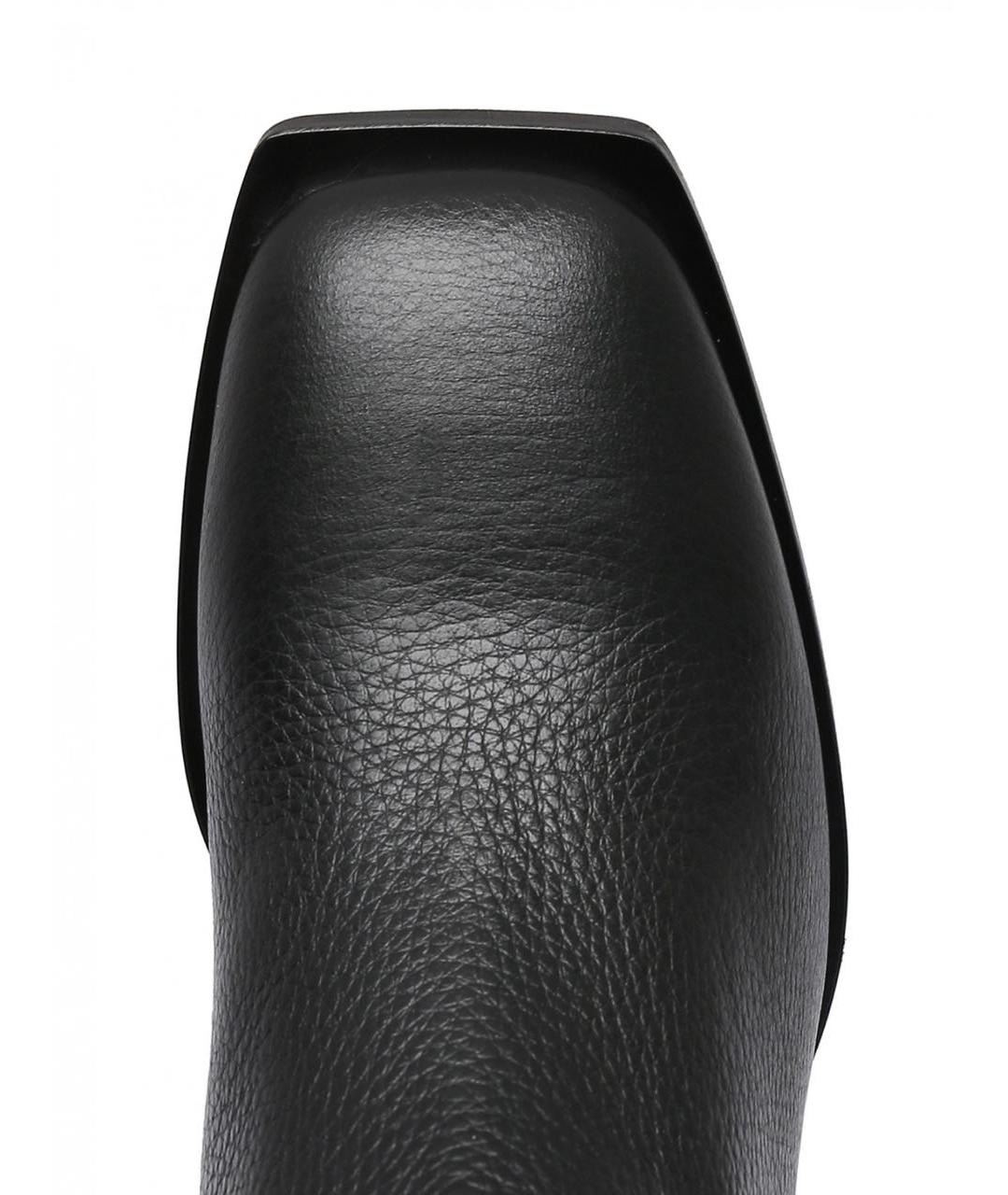 MAX MARA Черные кожаные сапоги, фото 3