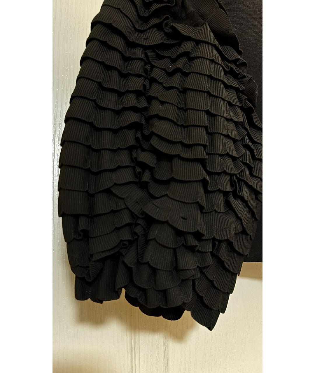 ULYANA SERGEENKO Черный вискозный костюм с юбками, фото 4