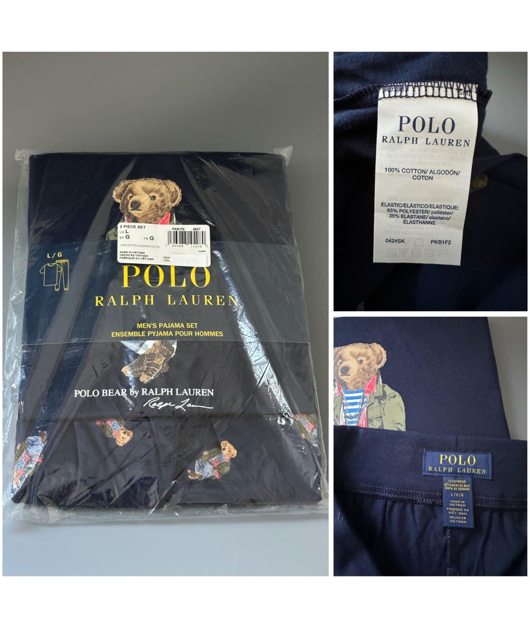 POLO RALPH LAUREN Темно-синяя пижама, фото 7