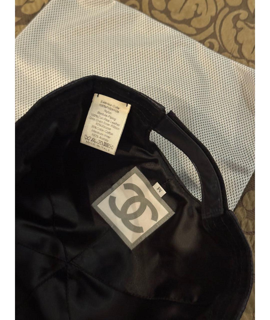 CHANEL Черная кепка, фото 5