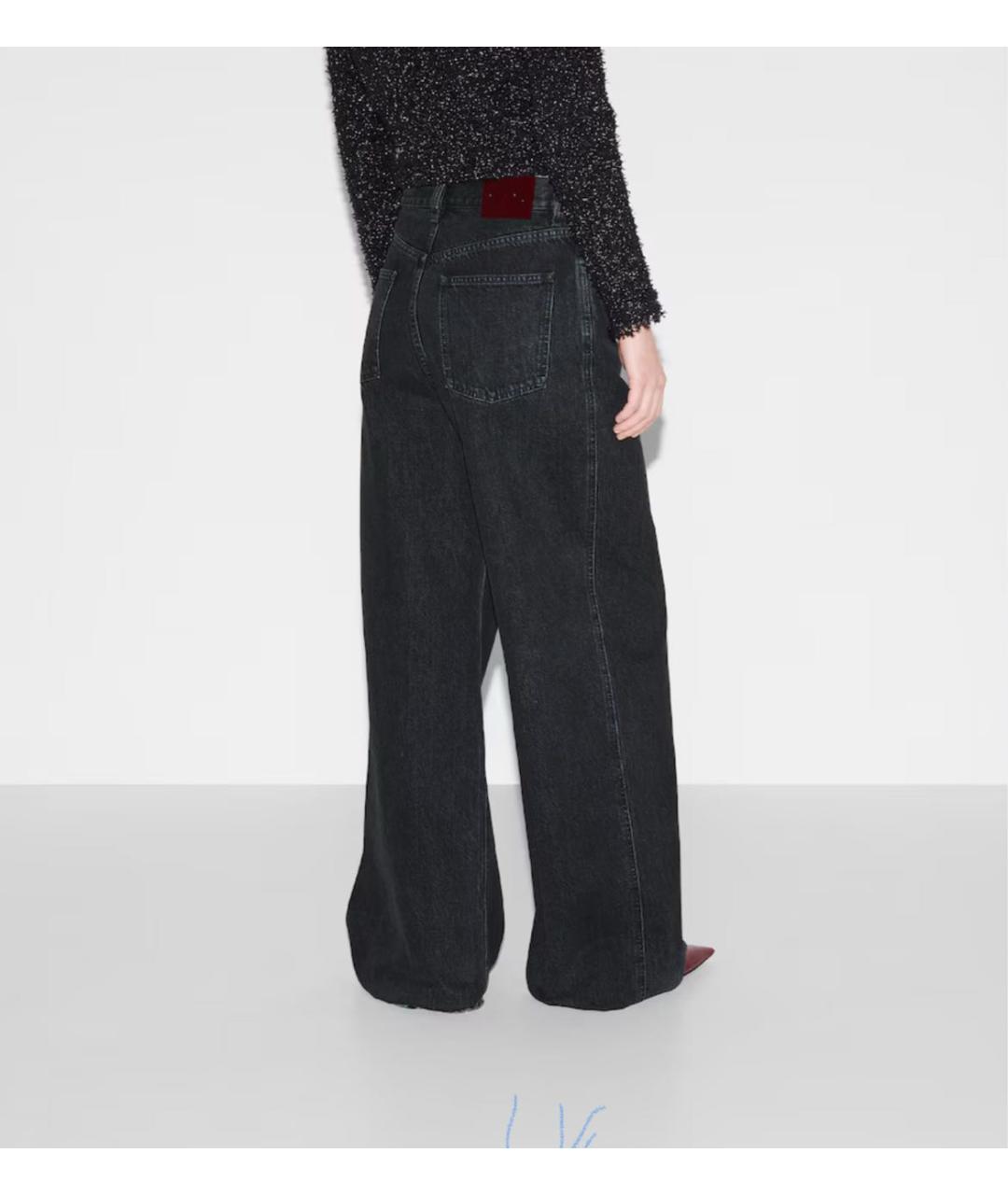 GUCCI Черные хлопковые джинсы клеш, фото 2