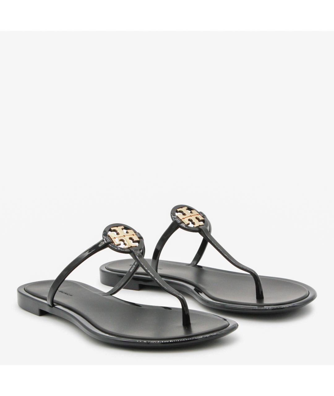 TORY BURCH Черные шлепанцы, фото 2