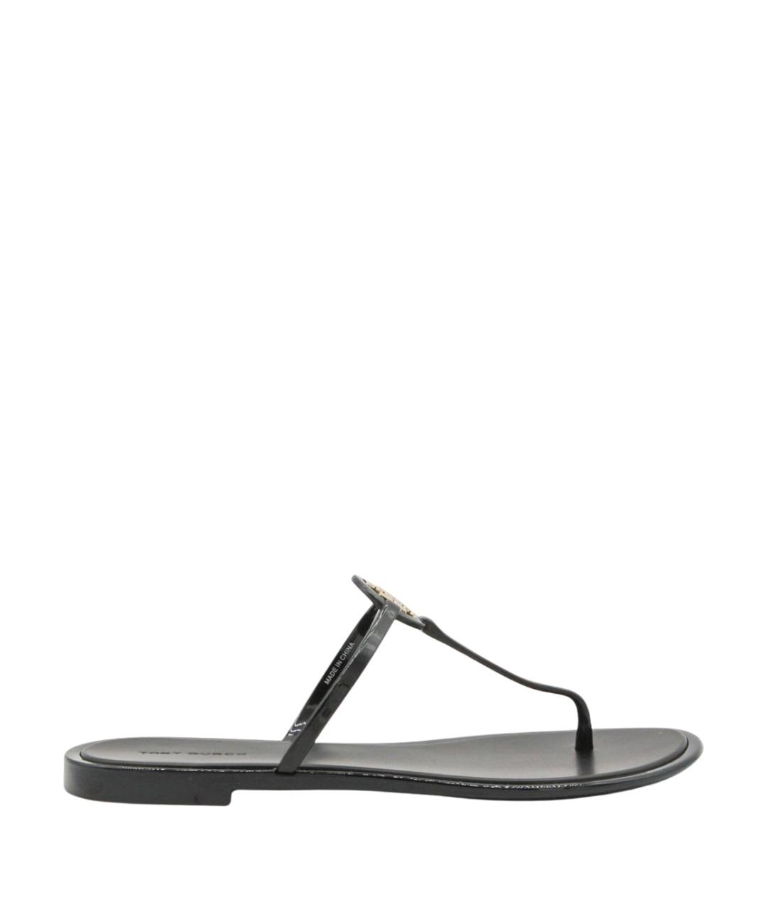 TORY BURCH Черные шлепанцы, фото 1