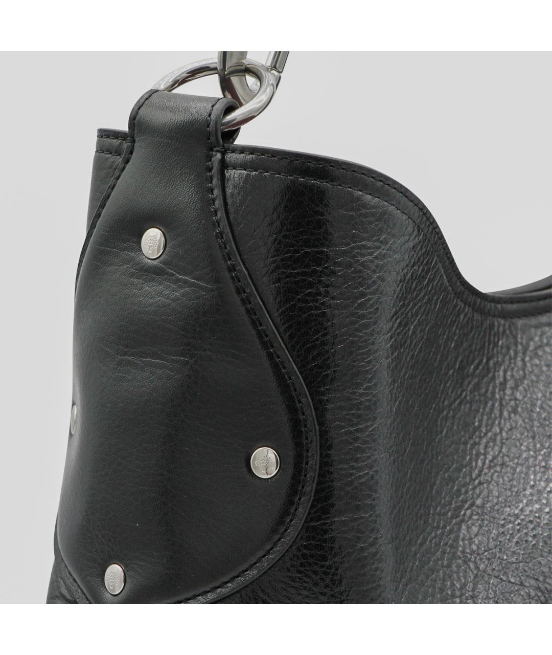 MULBERRY Черная кожаная сумка тоут, фото 4