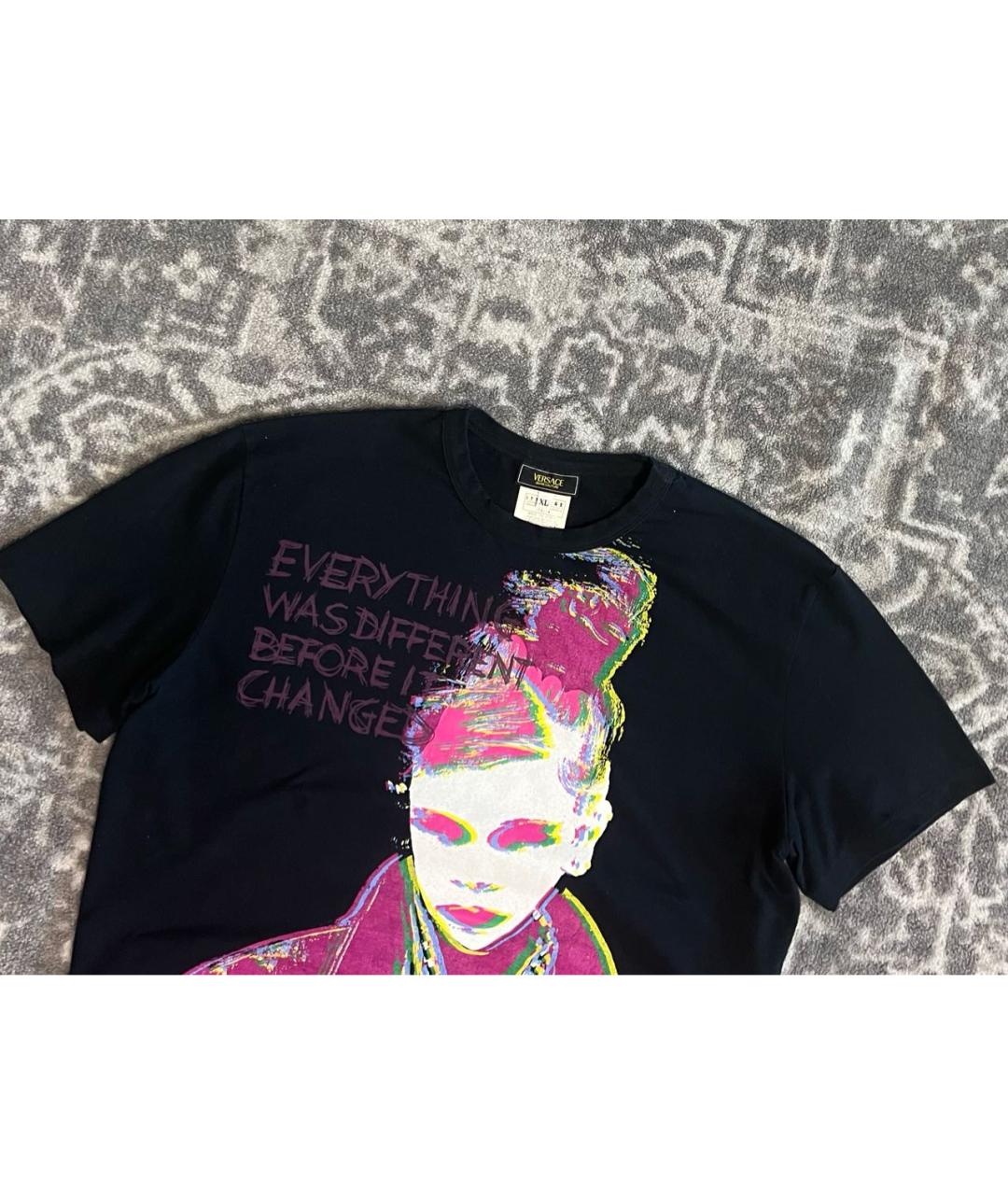 VERSACE JEANS COUTURE Мульти хлопковая футболка, фото 2