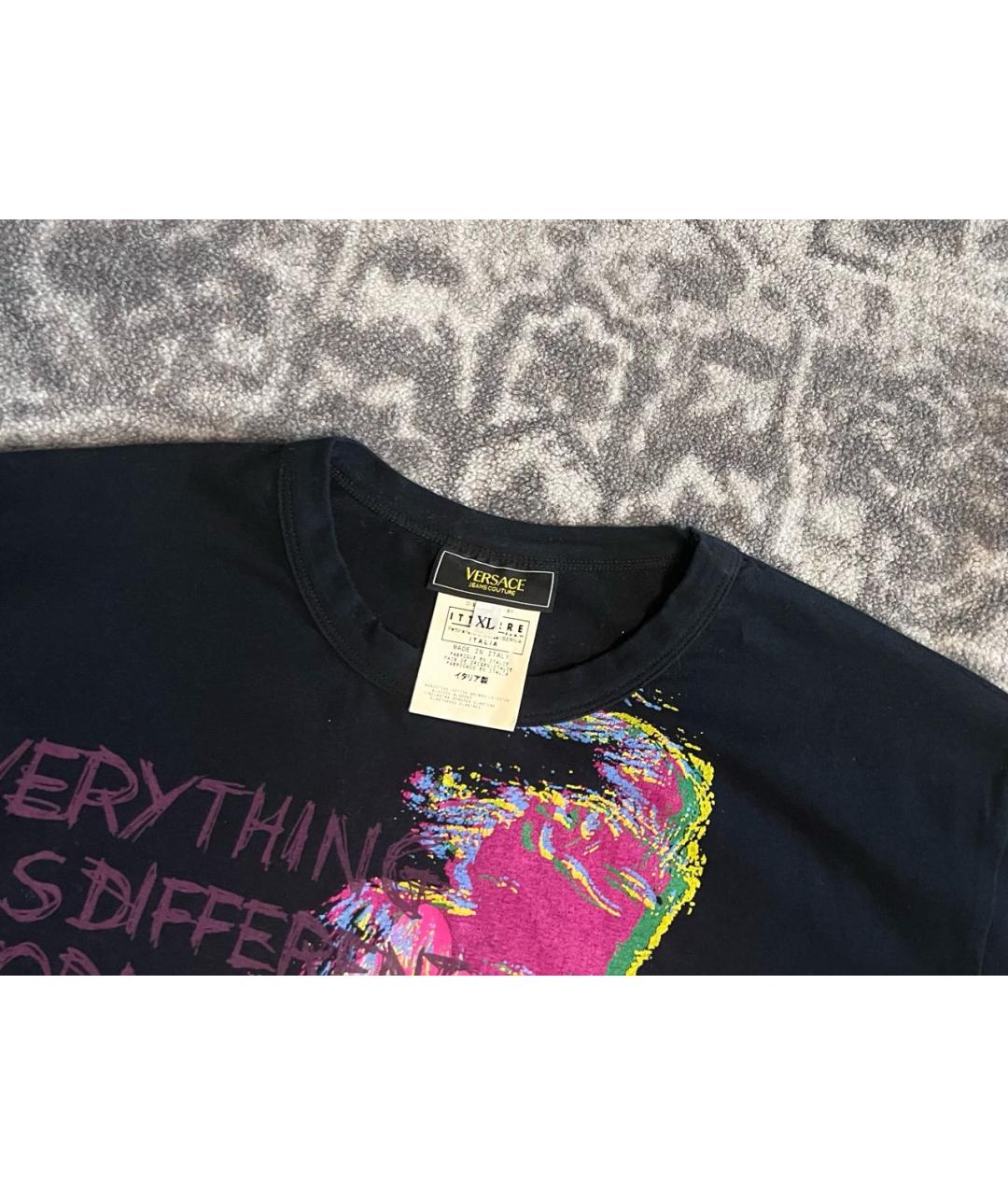 VERSACE JEANS COUTURE Мульти хлопковая футболка, фото 4