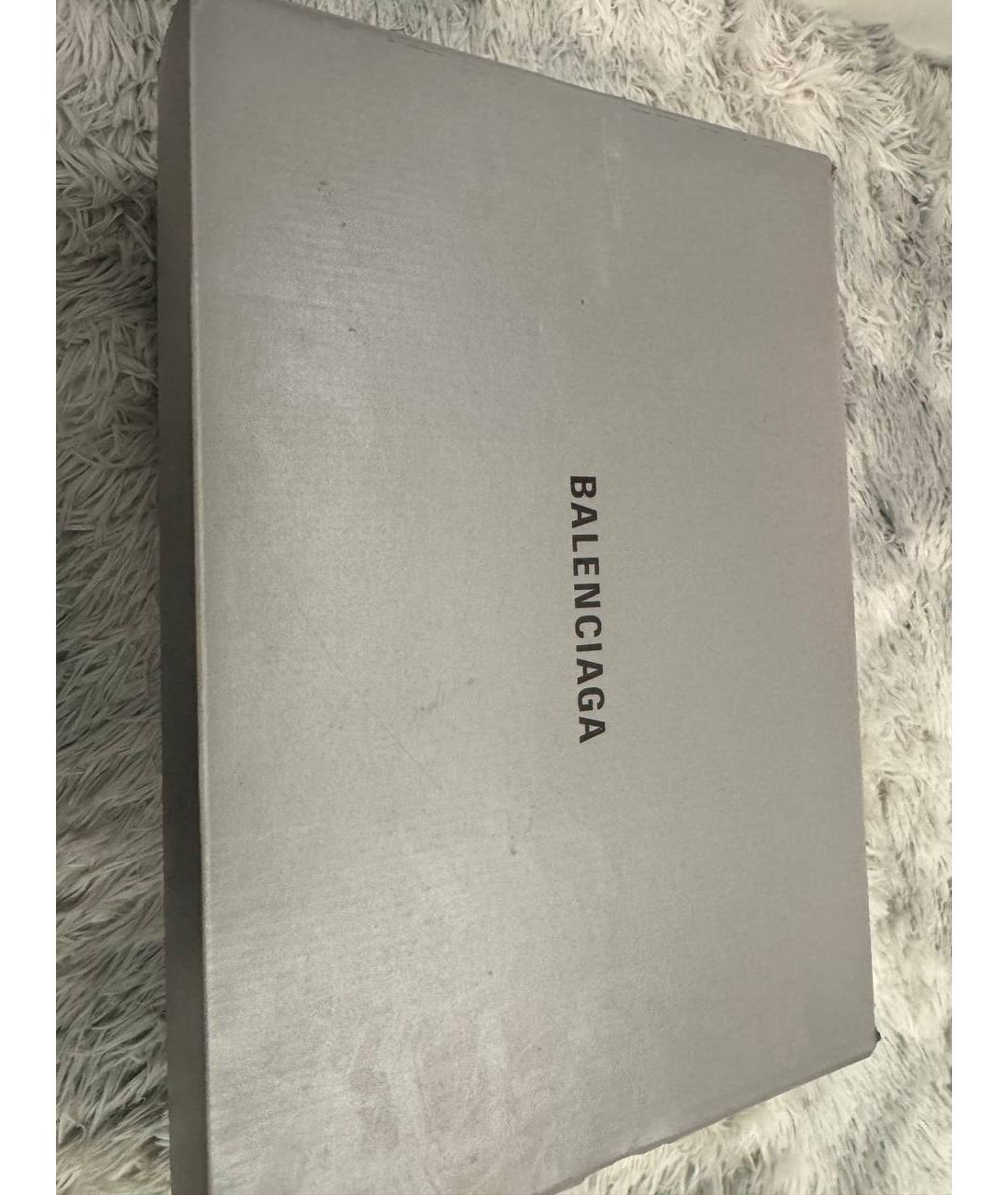 BALENCIAGA Черные текстильные высокие кроссовки / кеды, фото 6