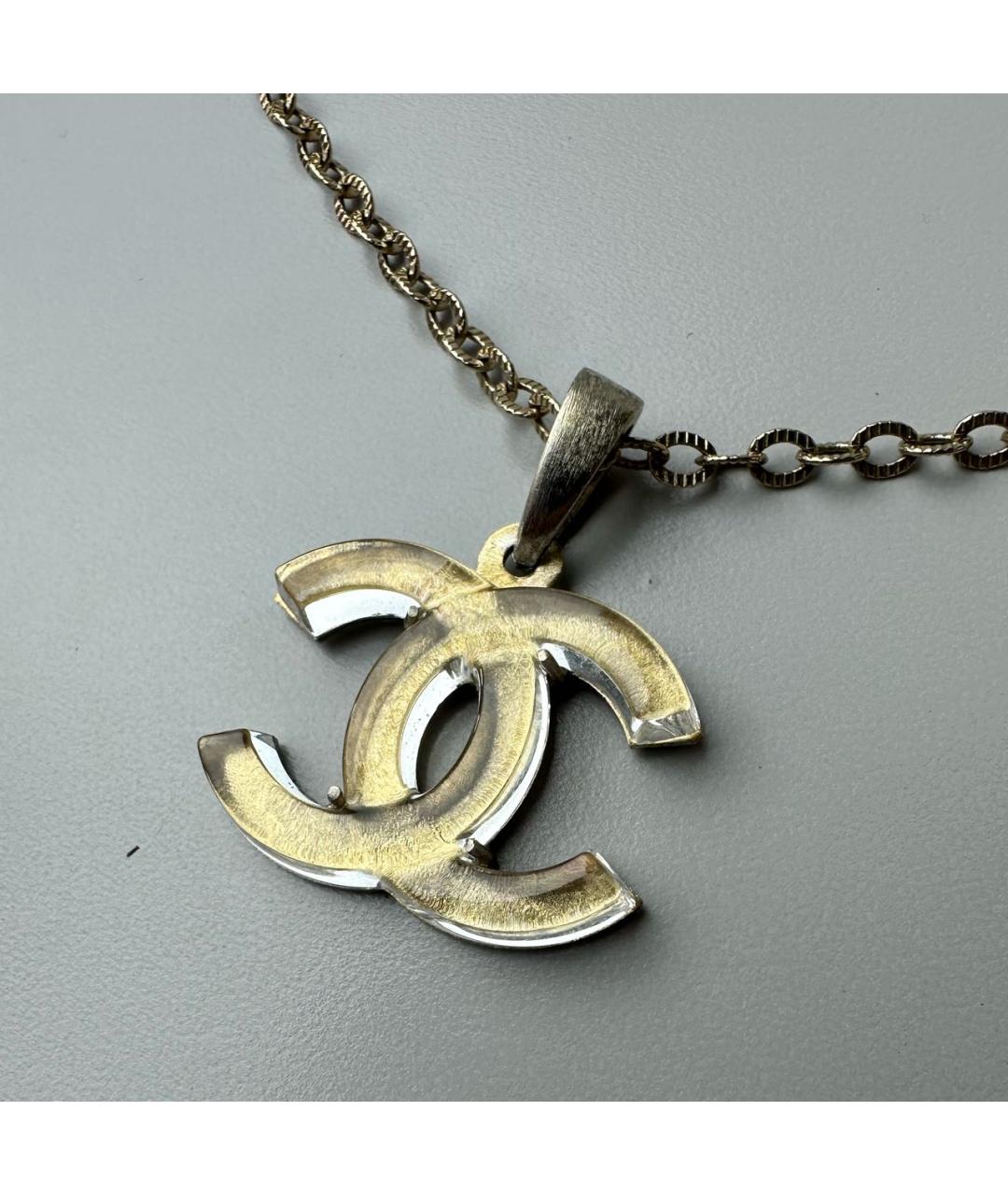 CHANEL Золотое металлическое колье, фото 7