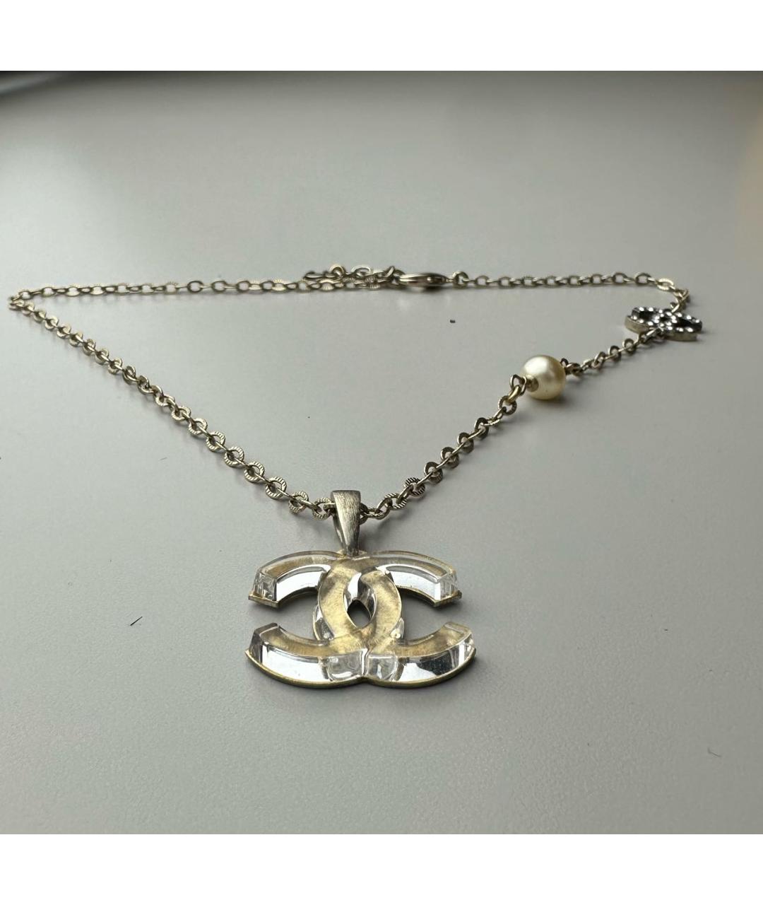 CHANEL Золотое металлическое колье, фото 5