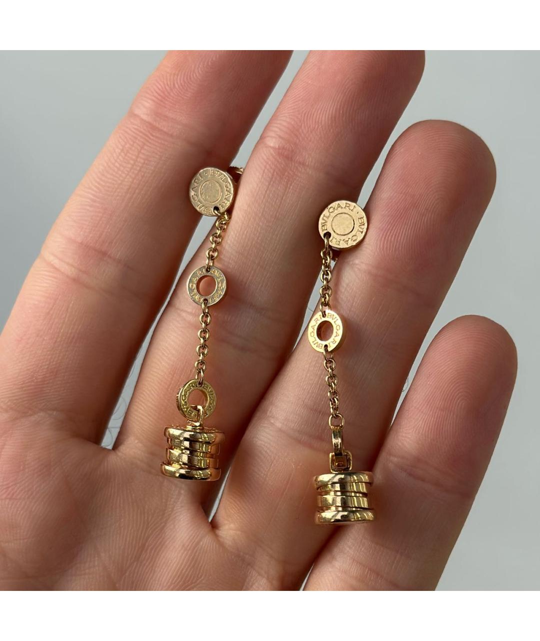 BVLGARI Золотые серьги из желтого золота, фото 7