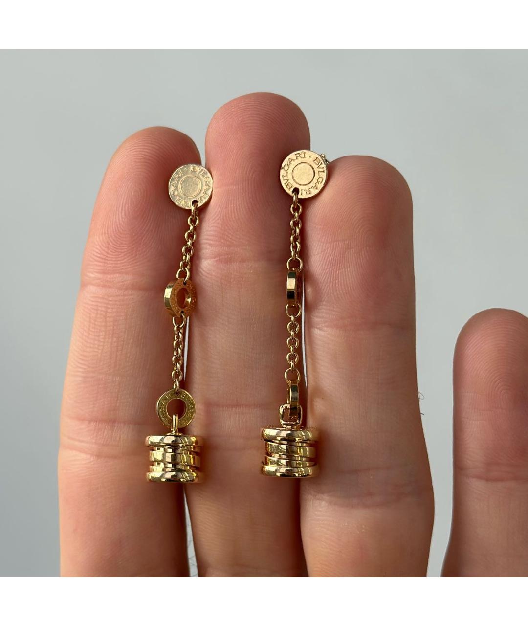 BVLGARI Золотые серьги из желтого золота, фото 4