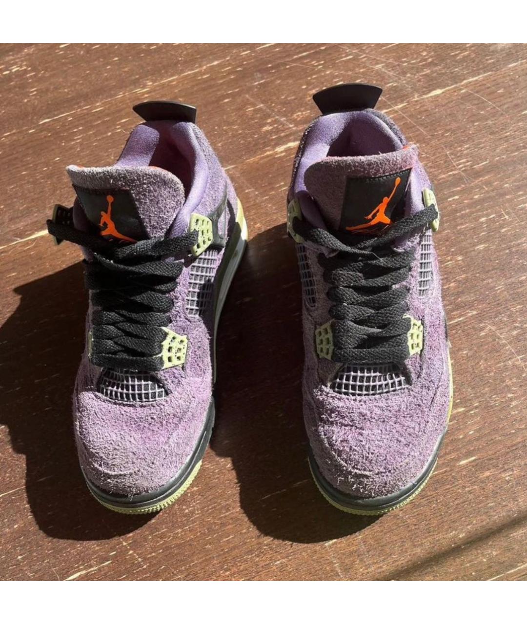 JORDAN Фиолетовые замшевые кроссовки, фото 3