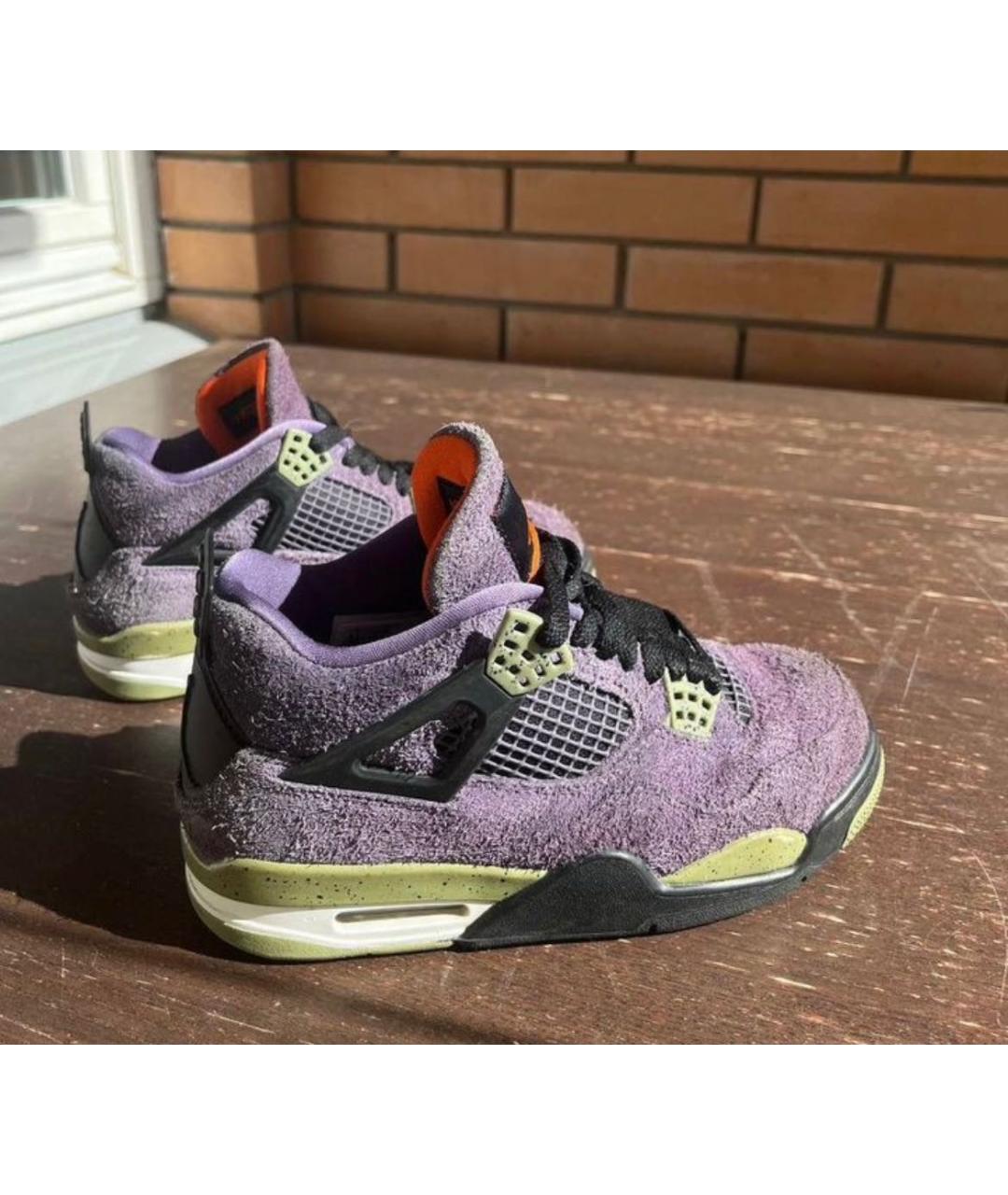 JORDAN Фиолетовые замшевые кроссовки, фото 5