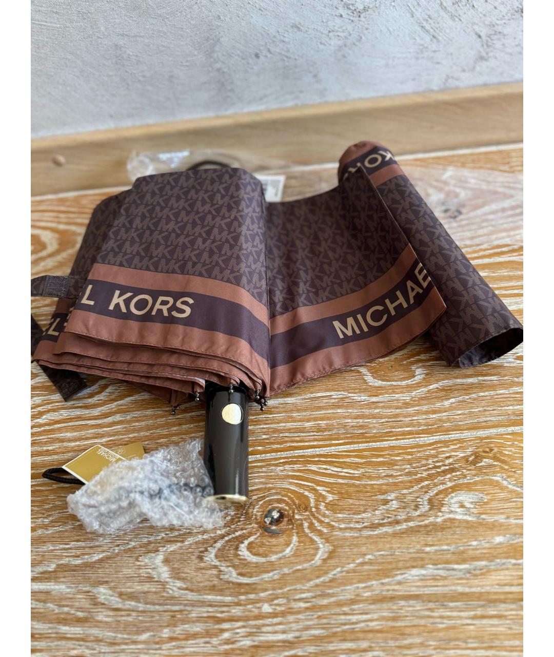 MICHAEL KORS Коричневый зонт, фото 7