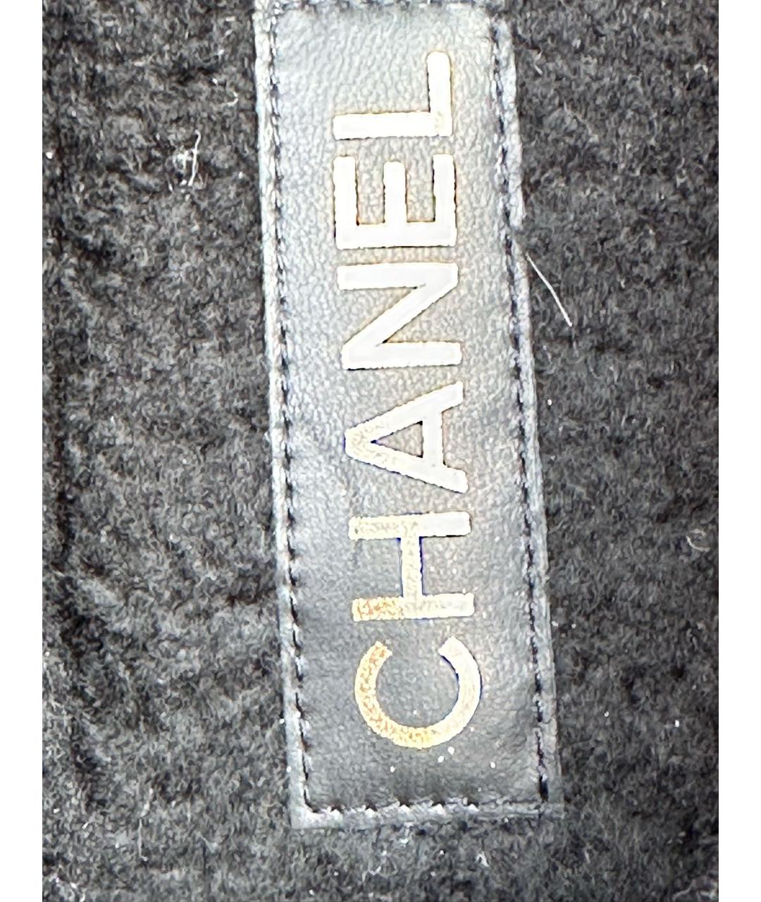 CHANEL Черные замшевые лоферы, фото 6