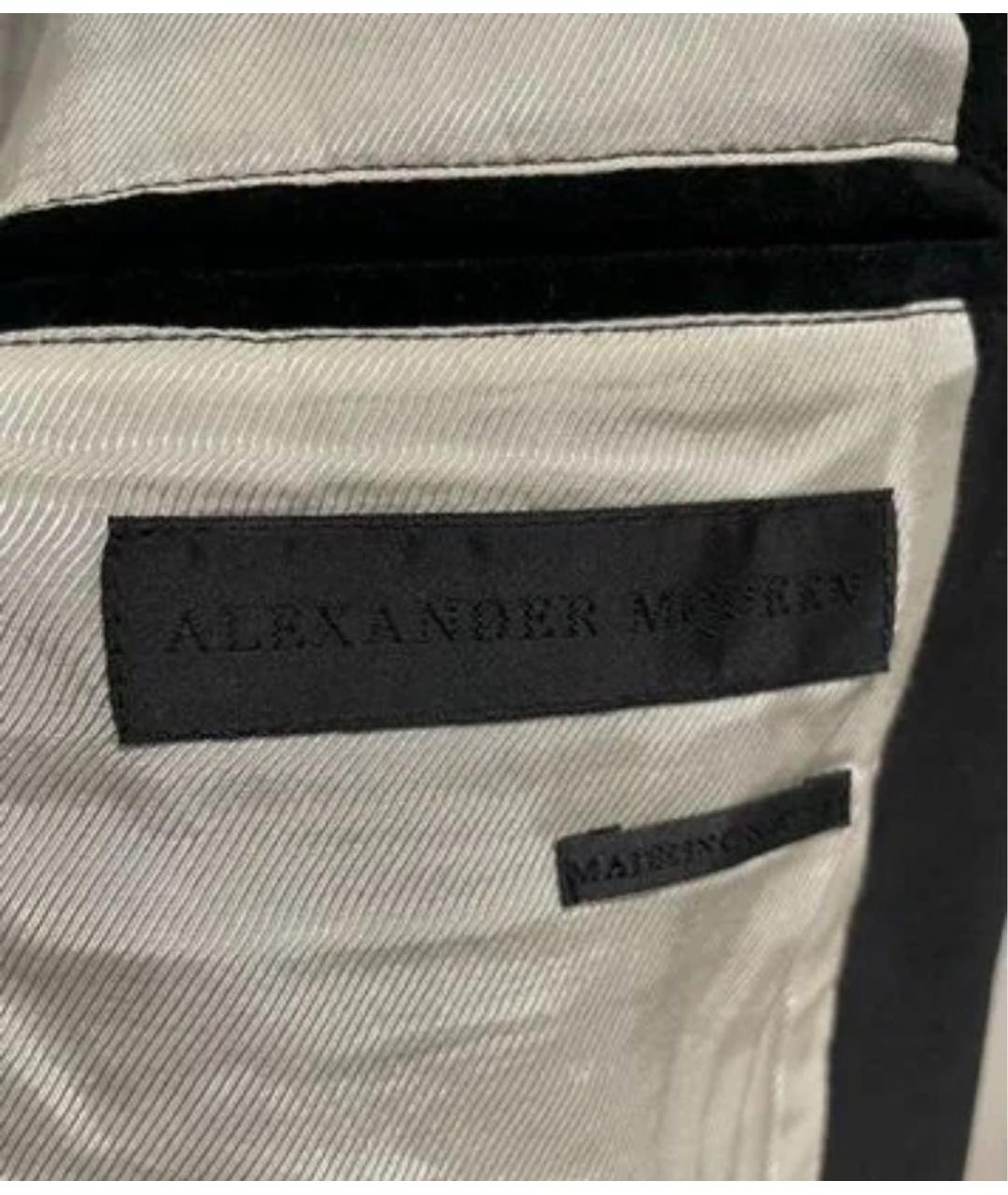 ALEXANDER MCQUEEN Черная бархатная куртка, фото 7
