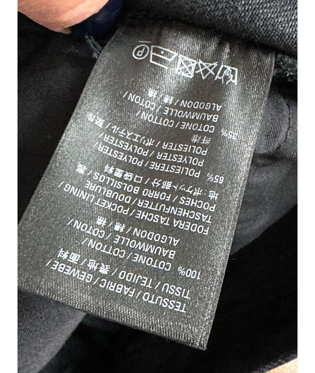 BALENCIAGA Черные хлопковые прямые джинсы, фото 7