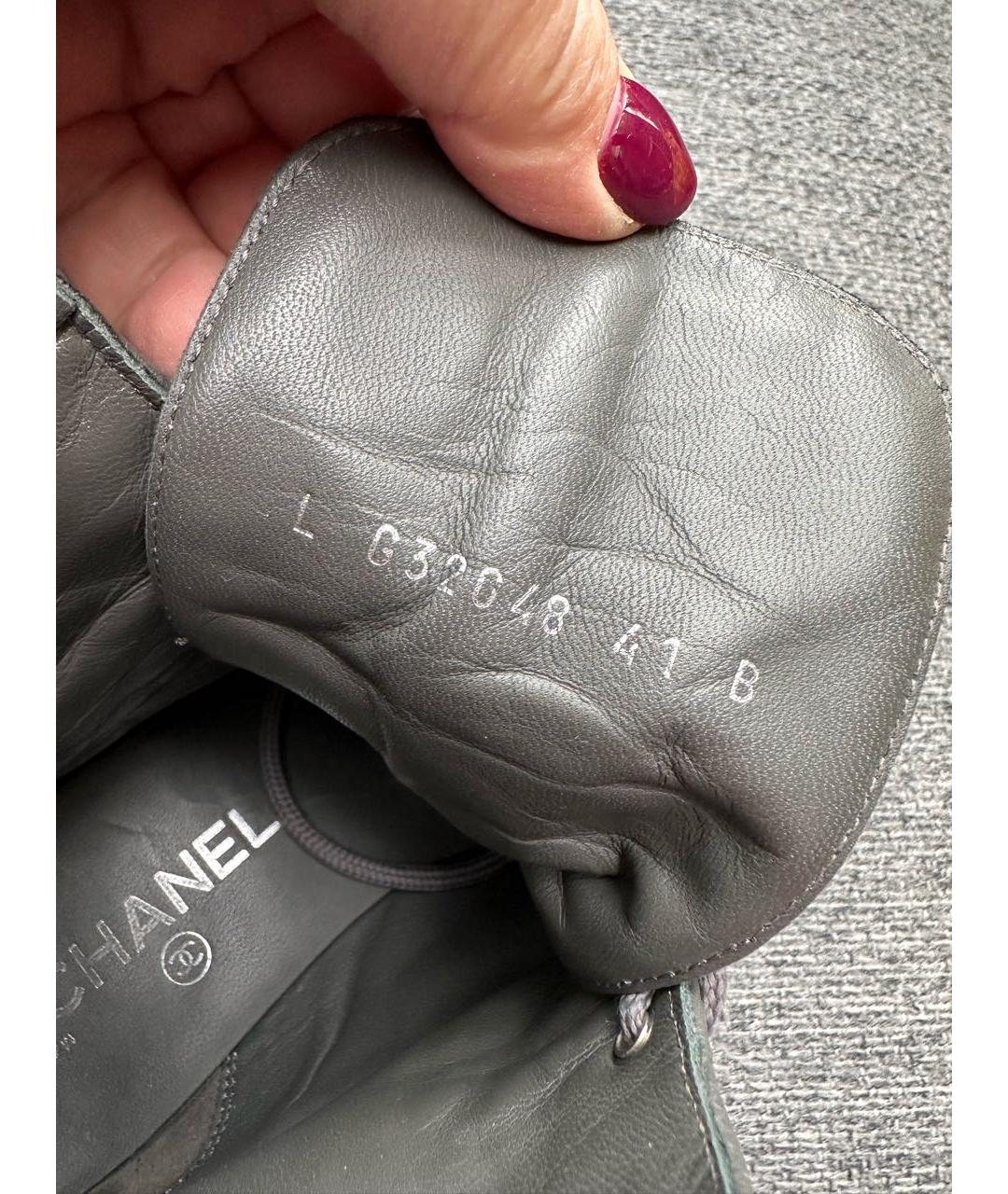 CHANEL Мульти текстильные ботинки, фото 7