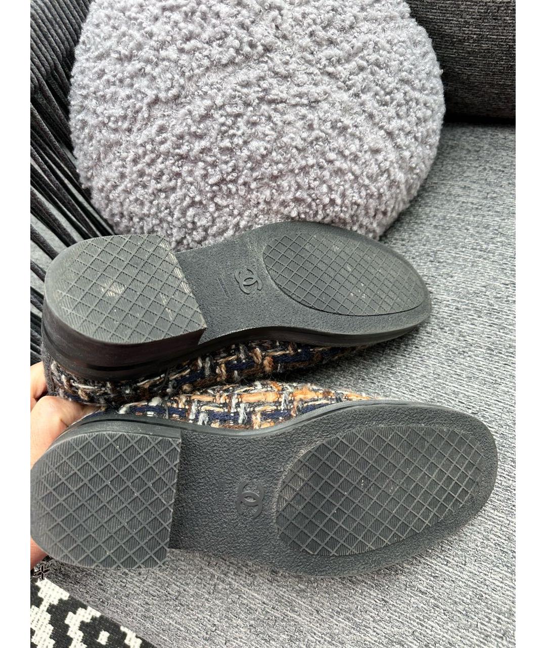 CHANEL Мульти текстильные ботинки, фото 4