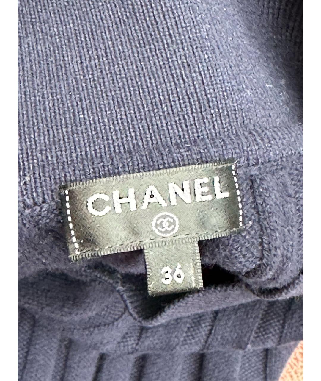 CHANEL Синий шерстяной костюм с юбками, фото 8