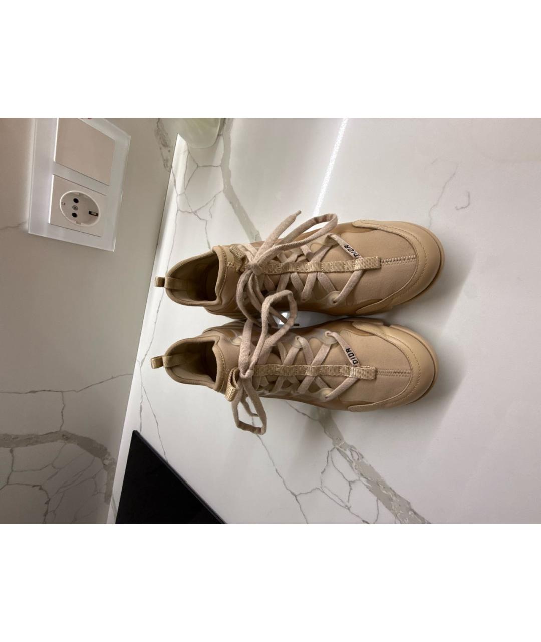 CHRISTIAN DIOR Бежевые кроссовки, фото 2
