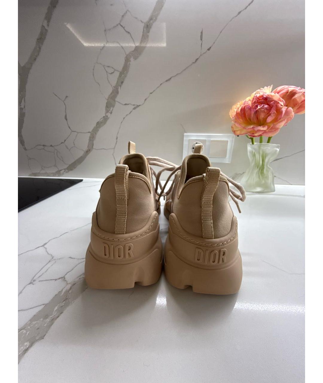 CHRISTIAN DIOR Бежевые кроссовки, фото 4