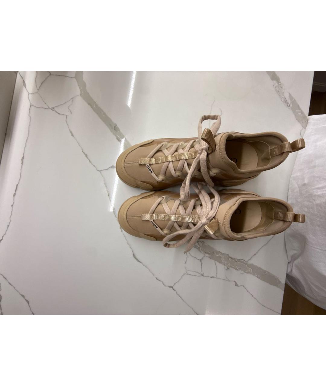 CHRISTIAN DIOR Бежевые кроссовки, фото 3