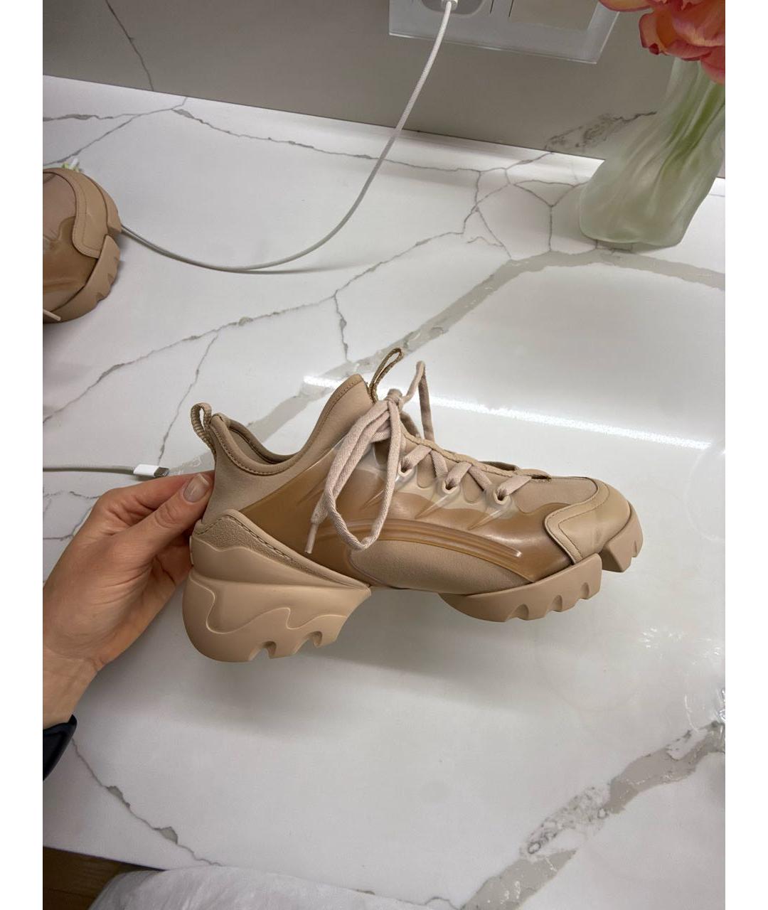 CHRISTIAN DIOR Бежевые кроссовки, фото 5