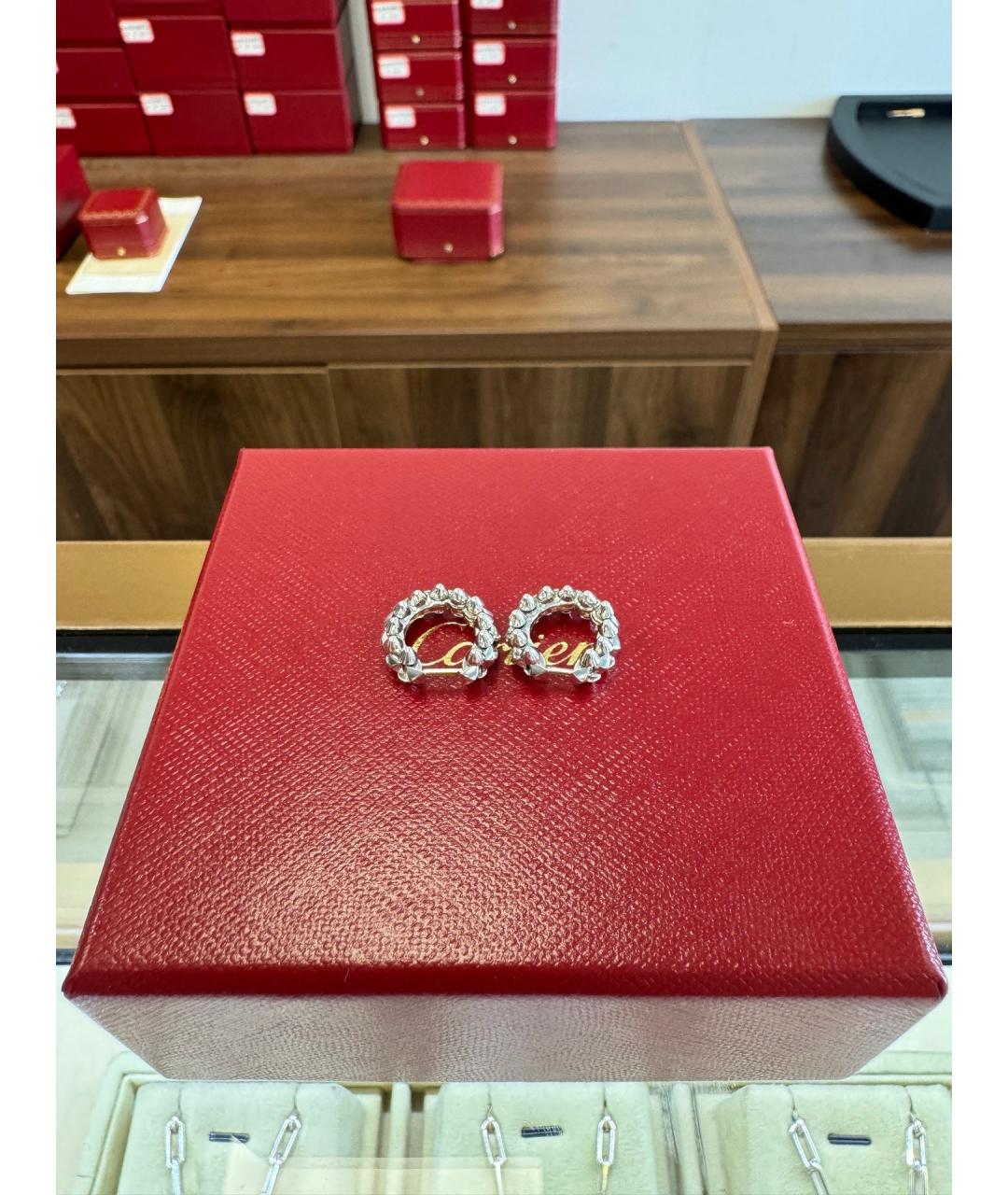 CARTIER Серьги из белого золота, фото 4