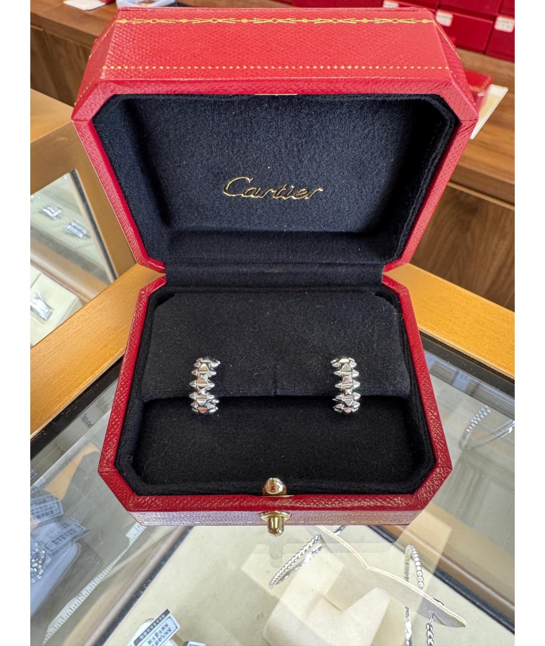 CARTIER Серьги из белого золота, фото 3