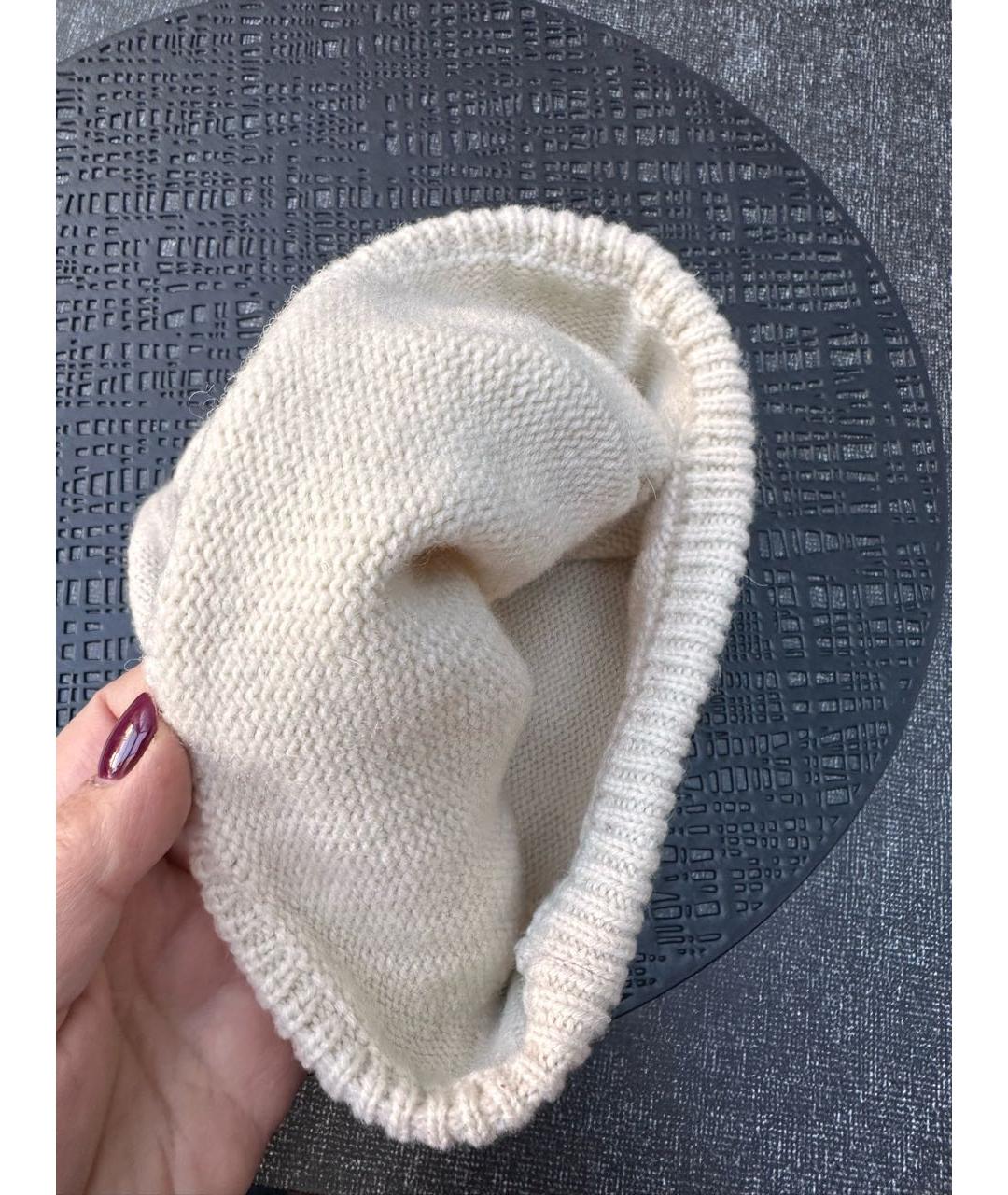 MAISON MARGIELA Белая шерстяная шапка, фото 6