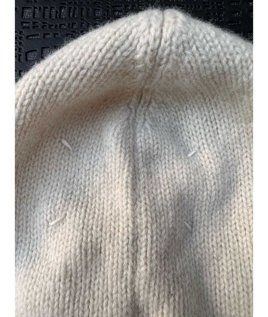 MAISON MARGIELA Белая шерстяная шапка, фото 2