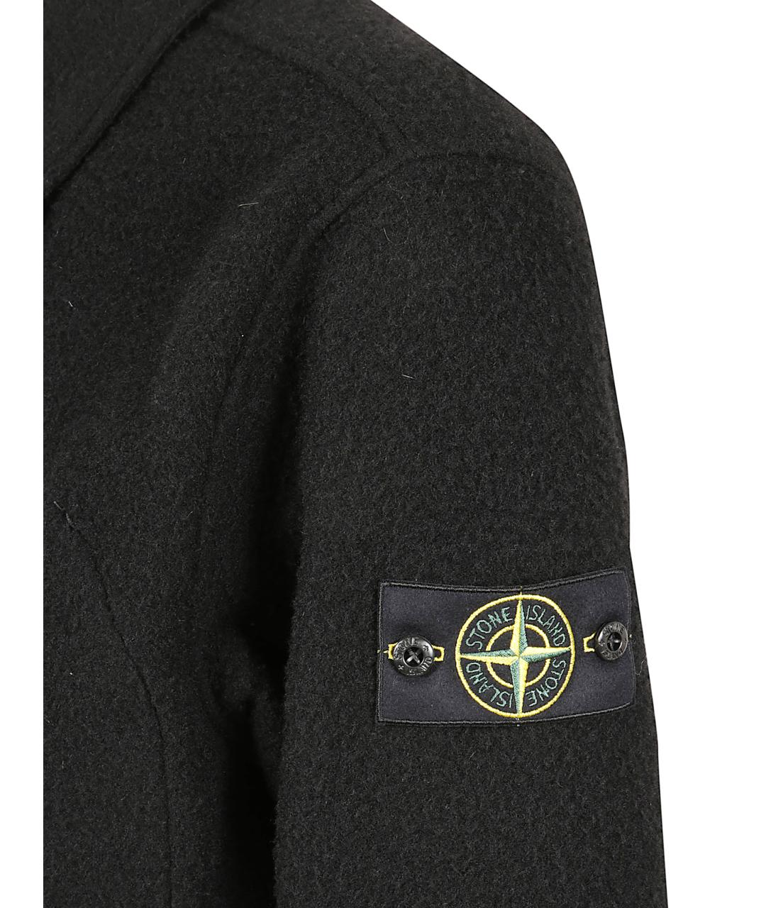 STONE ISLAND Черная кэжуал рубашка, фото 2